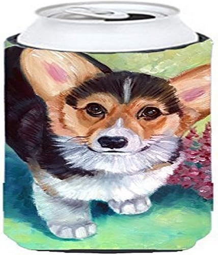 Miniatura 1 de Caroline's Treasures 7368TBC Pembroke Corgi Puppy Tall Boy Hugger Can Cooler Sleeve Hugger - Funda para bebidas lavable a máquina, funda aislante