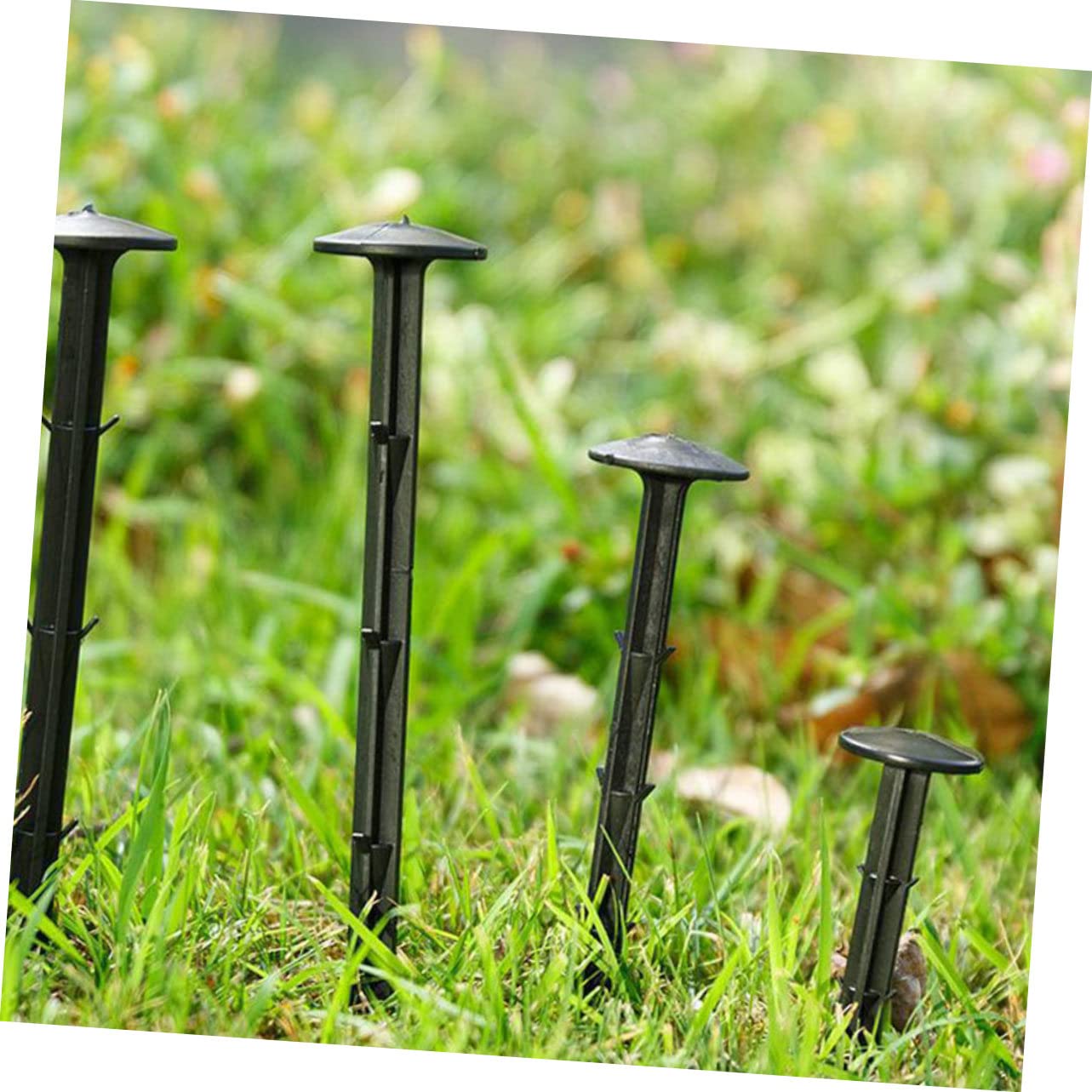Piquets de Jardinage en Plastique 60 Pièces PP Noirs