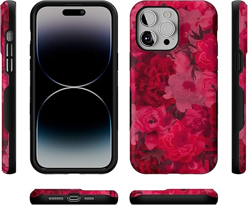 Vista 402 de Casely - Funda para iPhone 14 Pro Max, Viva La Vida, Frida Kahlo Floral Collage, compatible con MagSafe 10 Frida Kahlo Viva La Vida Collage