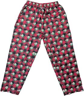 2025 Christmas Buffalo Plaid Lounge Pants, Holiday Pajama Bottoms, Red and Black