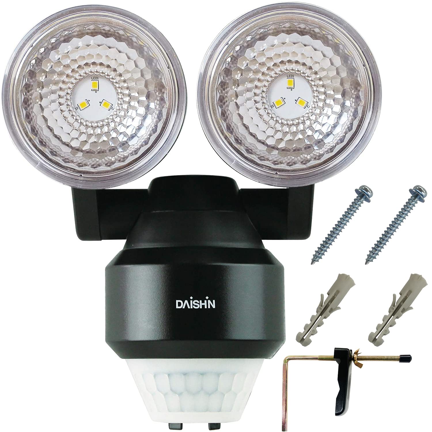 Amazon | DAISHIN DLB-NS200 センサーライト 200ルーメン 2灯式 単三