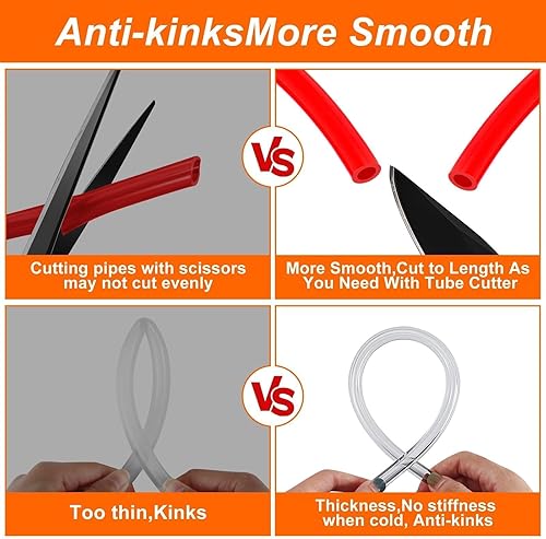 Miniatura 7 de Kit de Líneas Dobles de Gas CO2 para Kegerator de Cerveza de 10 Pies, Tubería de Líneas de Cerveza de Barril ID 316" y Manguera de Gas CO2 ID 516",