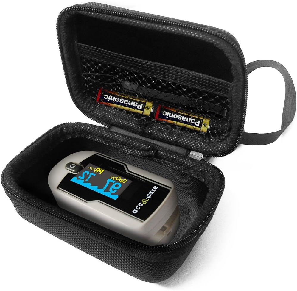 Hard Case Compatible for Acc U Rate Premium Fingertip Pulse Oximeter Blood Oxygen Saturation Monitor