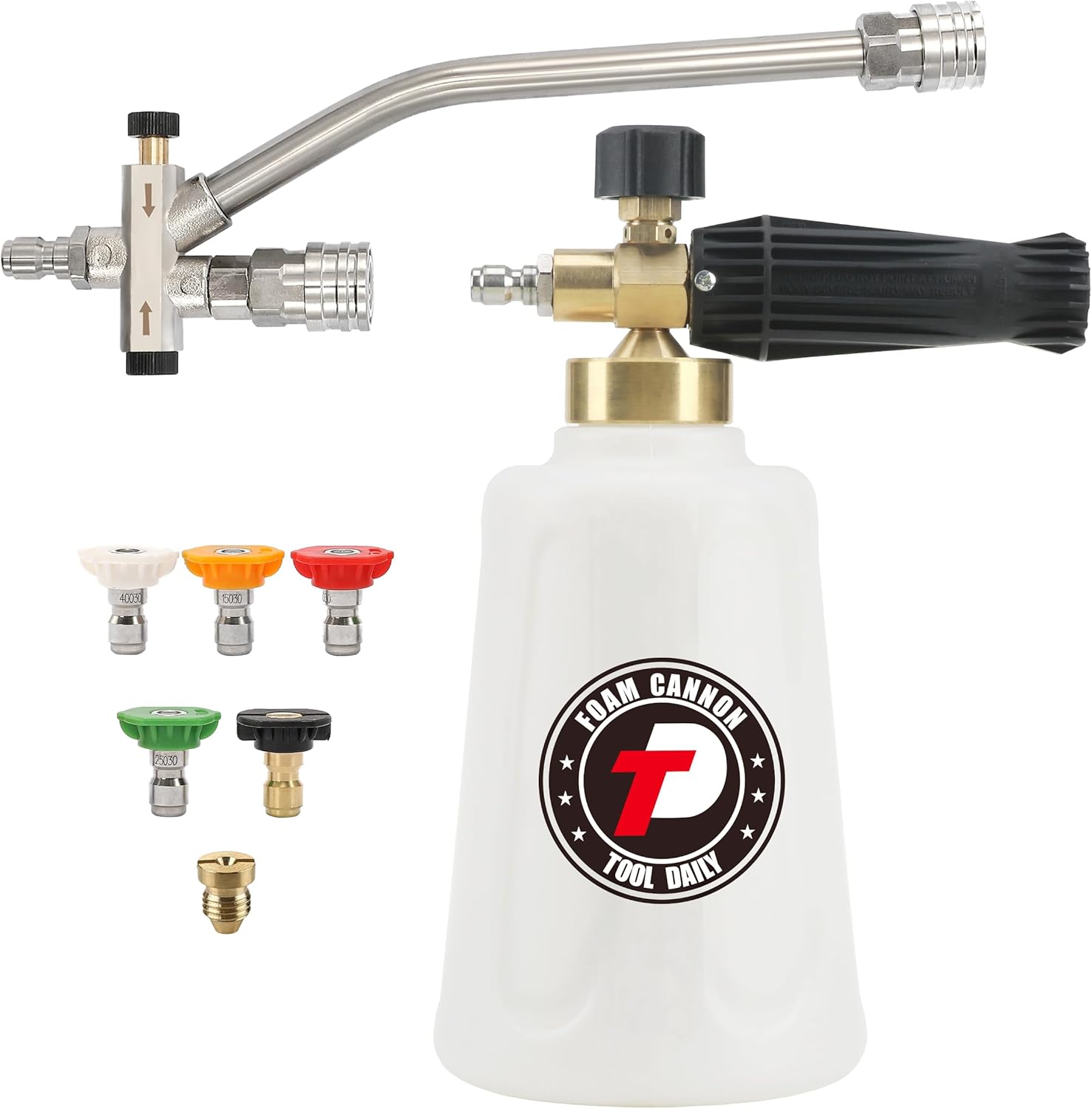 Tool Daily Foam Cannon for Pressure Washer with Double Tip Attachment