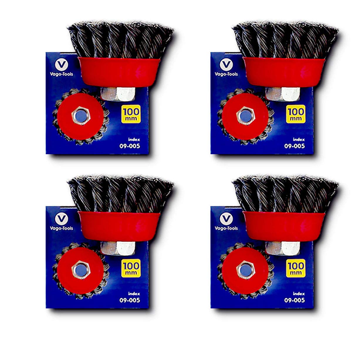 24 x szczotka garnkowa szczotka druciana 100 mm pleciona szczotka szczotka stożkowa szczotka okrągła do Flex