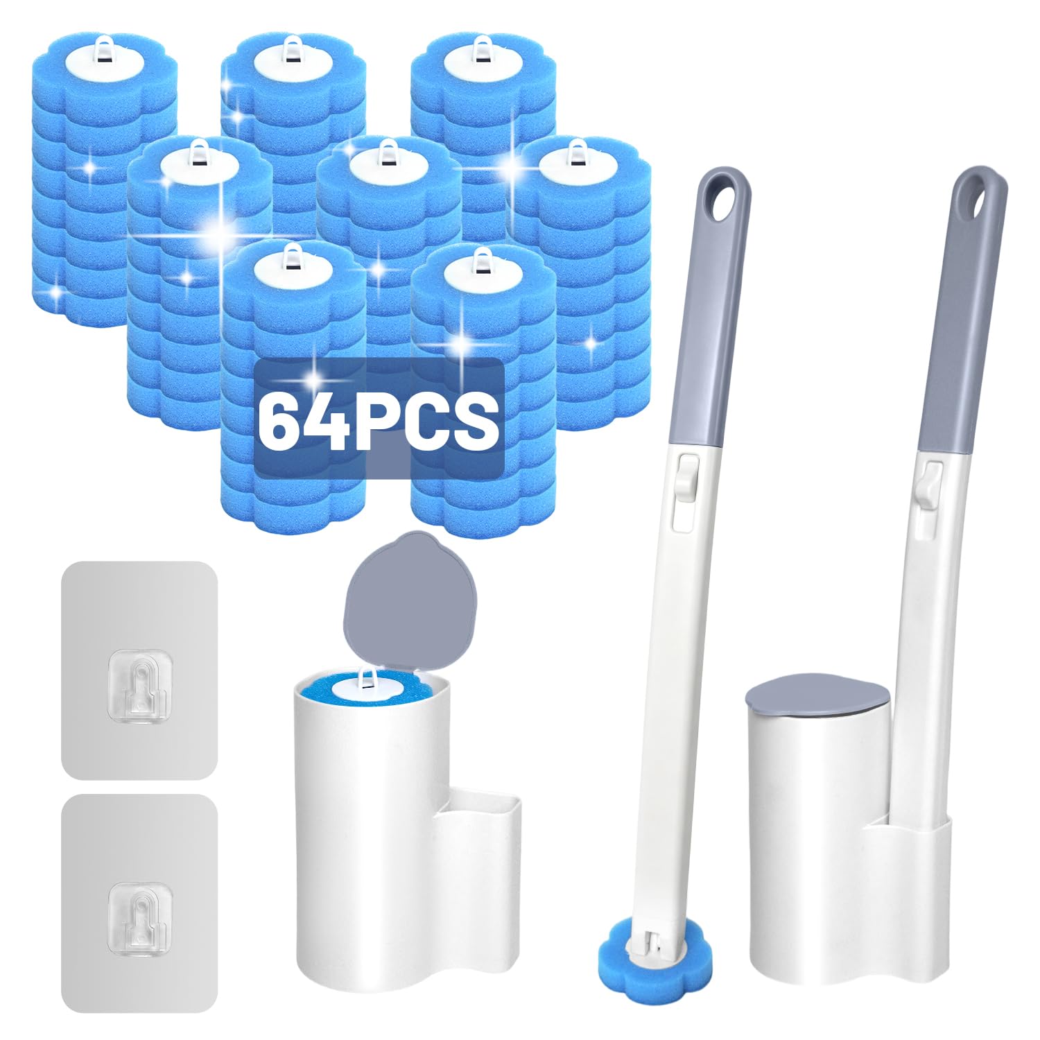 Brosse WC jetable suspendue pour une salle de bain moderne et propre