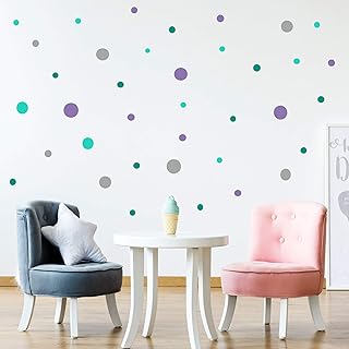Polka Dot Wall Stickers 26 pieces, Multi size dot Removable Vinyl Wall Decals, Circle Wall Decals, Kid's Room Decor, Girls Bedroom Decor, Nursery Room Vinyl Wall Stickers