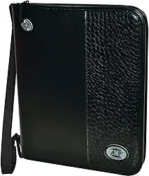 Fichário com Zipper e Alça, Completo, Croco Black, ACP