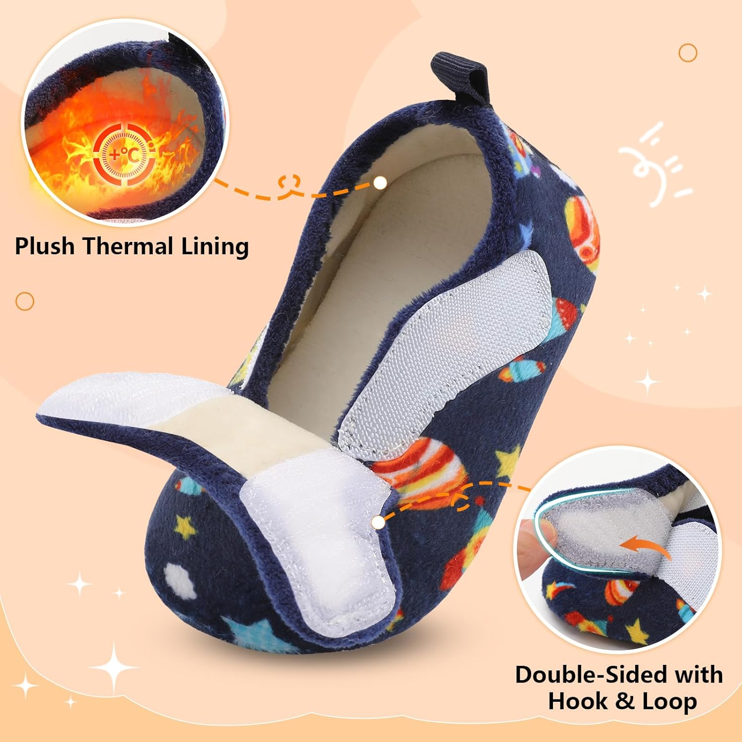 BARERUN Toddler Slippers Boys Girls House Shoes Warm Kids Slippers With Non-Slip Rubber Sole Fuzzy Cozy Walking Shoes Indoor/Outdoor - Image 3