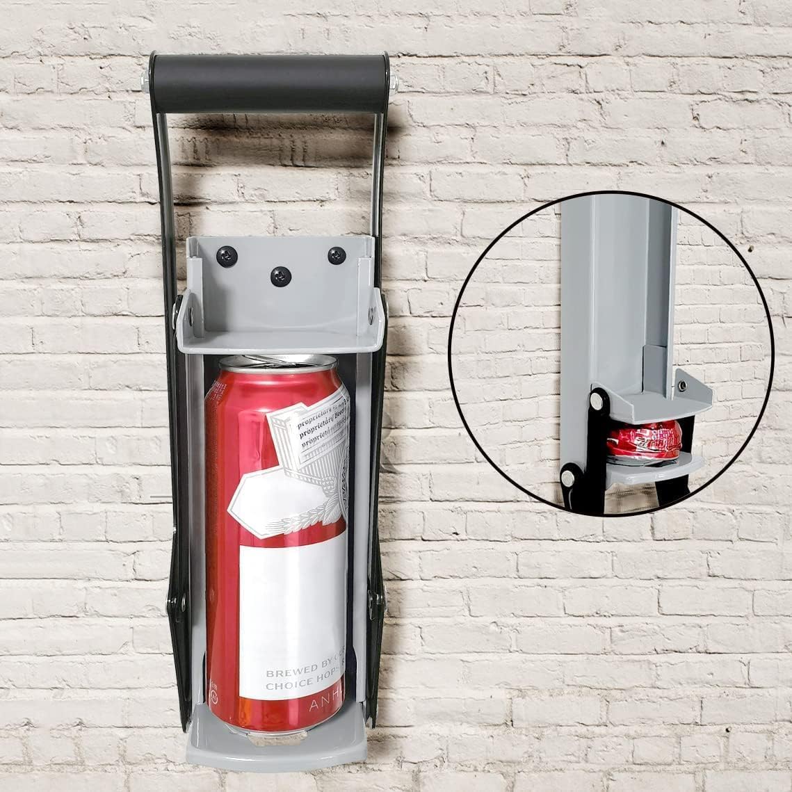 Elektrischer Dosenpresse für Recycling, robuster Zerkleinerer für 340 ml und 473 ml Aluminiumdosen, Metallzerkleinerer für Seltzer-Dosen, effizientes und langlebiges Recycling-Werkzeug