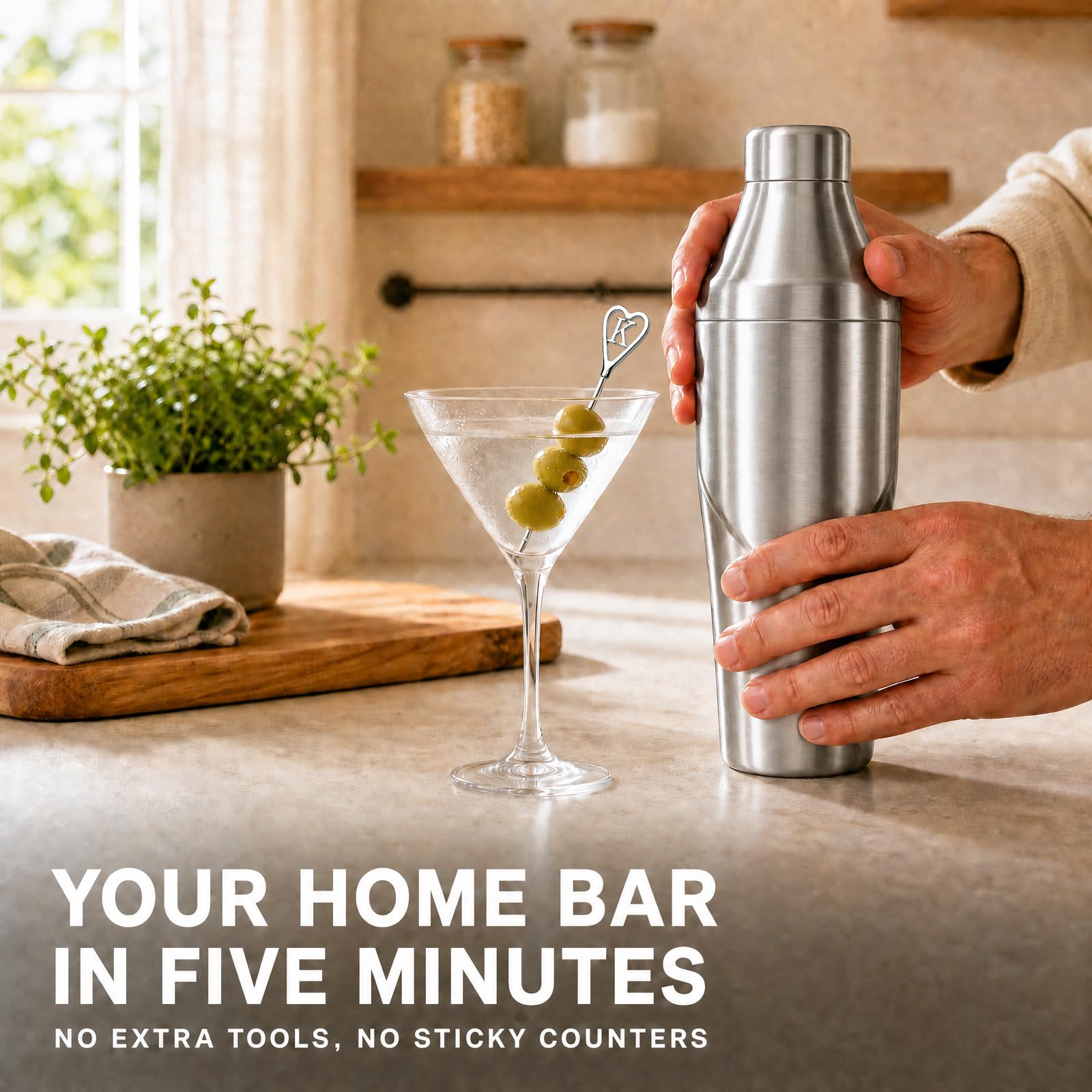 Personalized Cocktail Shaker - Engraved B -8