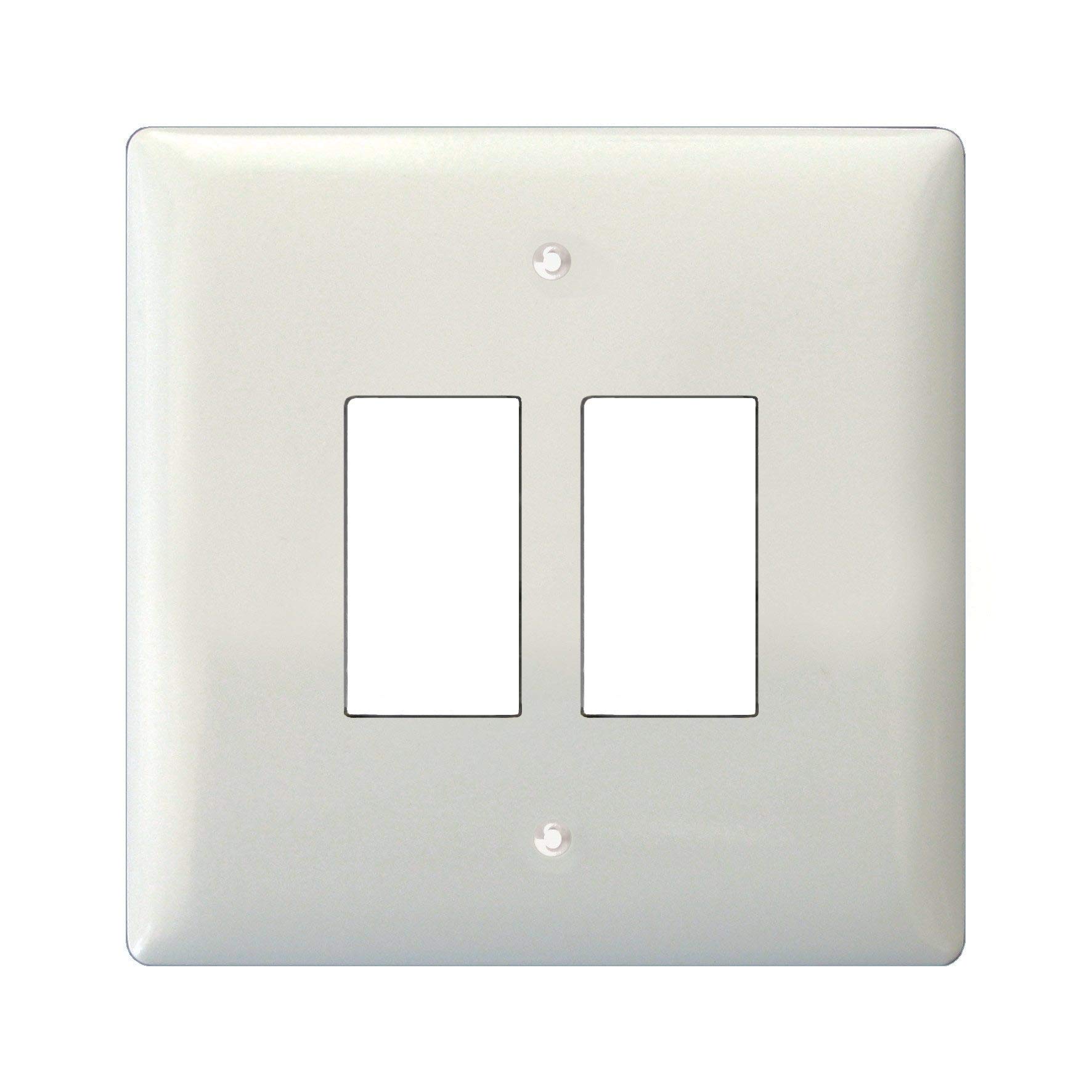 Varilight 2-Gang Grid Plate and Grid Frame Pack (Single Plate) Polar White