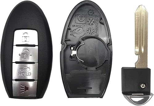 Funda inteligente para llavero Nissan Altima Maxima Murano Infiniti KR55WK48903 4 botones de repuesto sin llave remoto de entrada remota carcasa