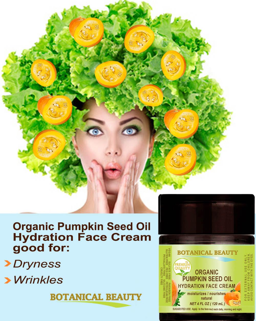 Amazon.com: ORGANIC PUMPKIN SEED OIL HYDRATION FACE CREAM. For