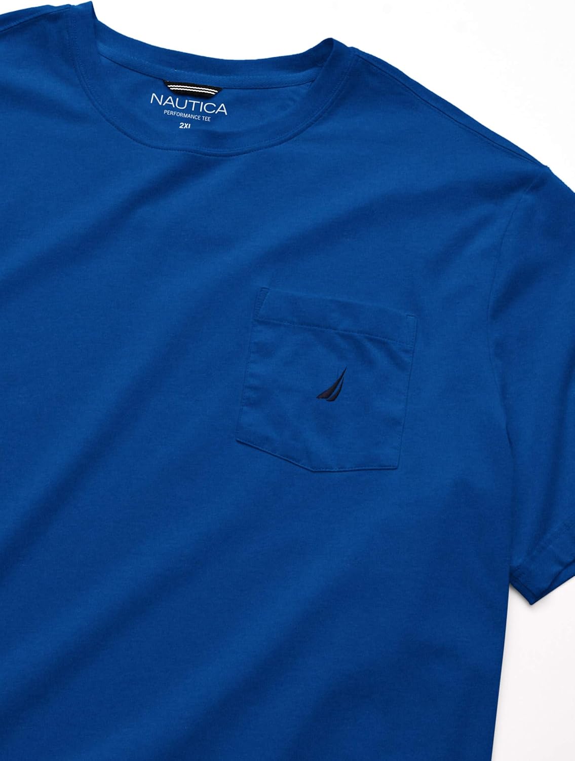 Nautica Mens Solid Crew Neck Short-Sleeve Pocket T-Shirt - Image 3