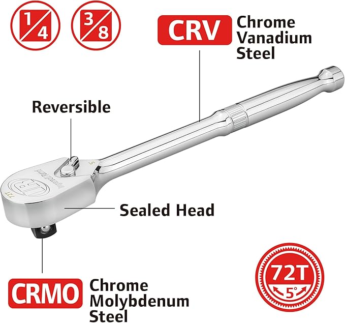 Set de Herramientas Ingersoll Rand 101 Piezas SAE/Métrico miniatura 3