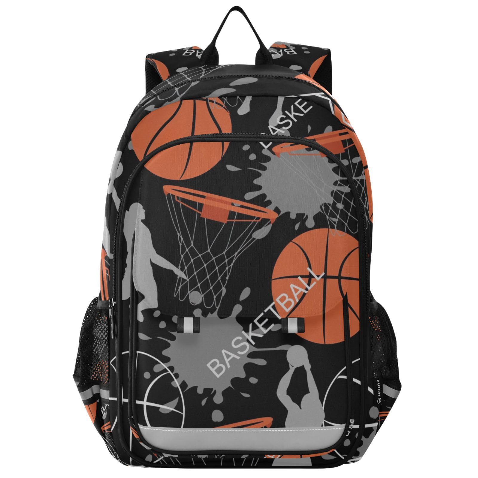 RPLIFE Mochilas escolares de baloncesto para niños, mochila genial para niños, mochila para niños para la escuela