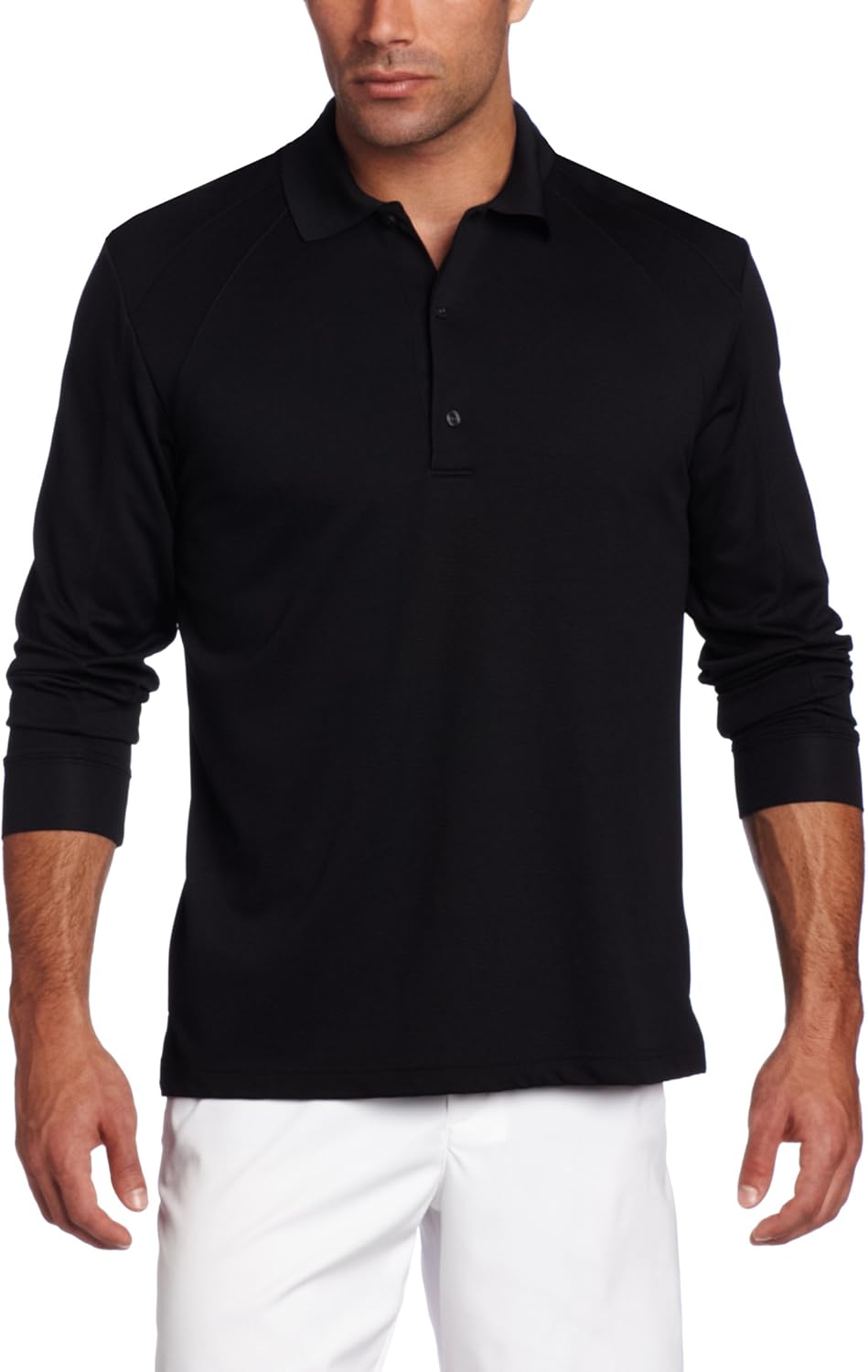 Greg Norman Collection Men's Srtck Long Sleev PCD Polo