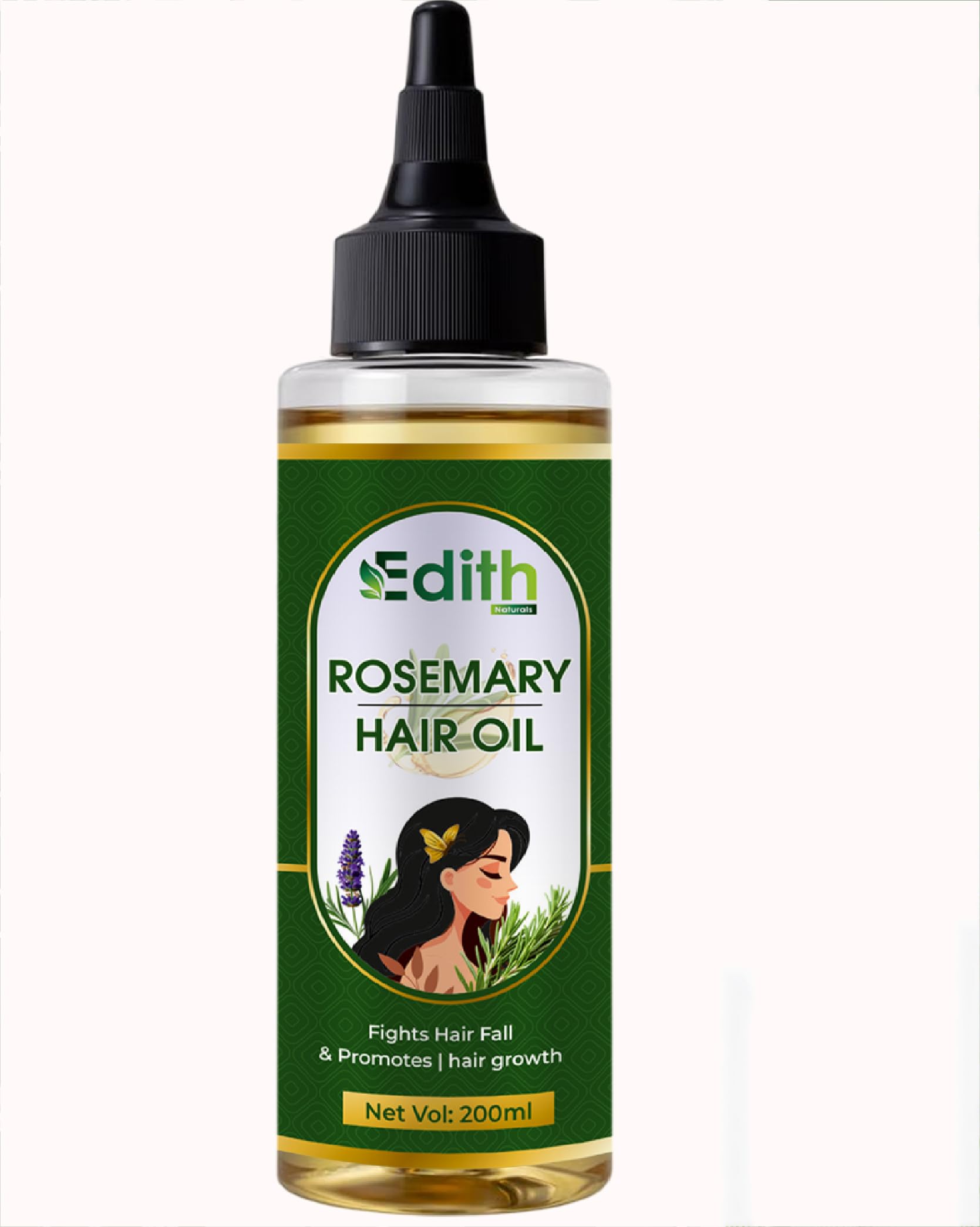 Edith Naturals Rosemary Hair Oil for Hair Growth and Hair Fall Control, Hair Strengthening-200 ml-image-36