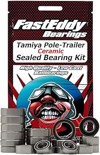 FastEddy Bearings Compatible with Tamiya Pole-Trailer Ceramic Sealed Bearing Kit