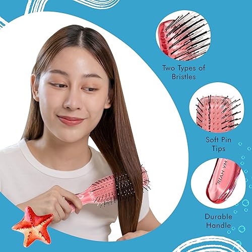 Miniatura 5 de Frizo Pro - I Love My Hair Brush - Cepillo para todo tipo de cabello, cepillo desenredante para cabello húmedo o seco, cepillos de cabello para