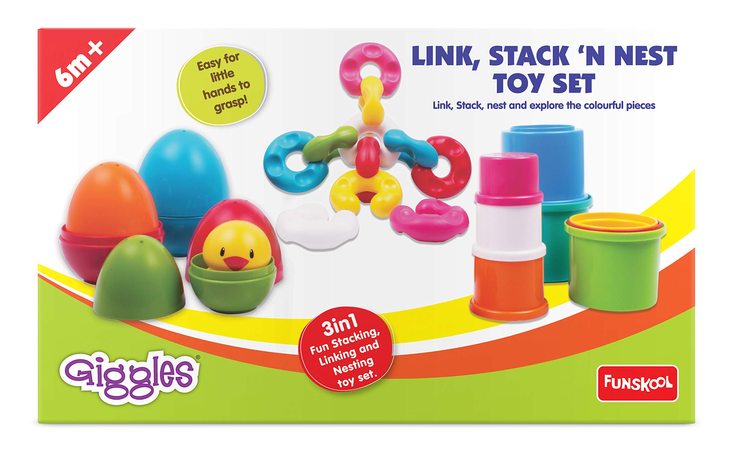 Giggles stack and nest toy set Clearance