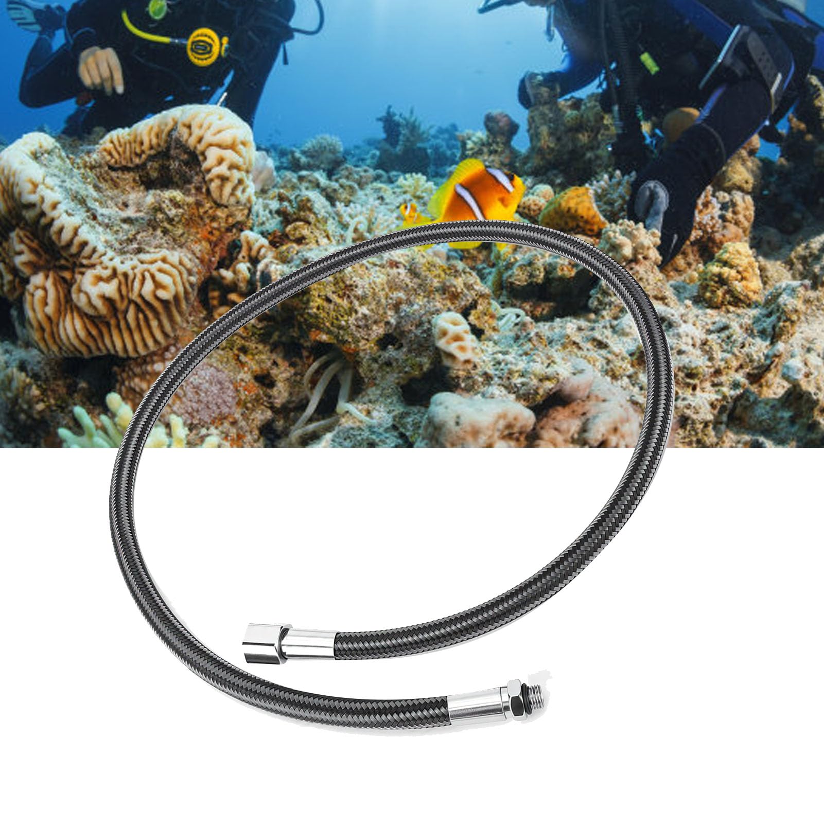 Tonysa Tubo Immersione Media Pressione, Design in Fibra di Carbonio | Flusso d\'aria stabile, struttura leggera, design resistente ai grovigli