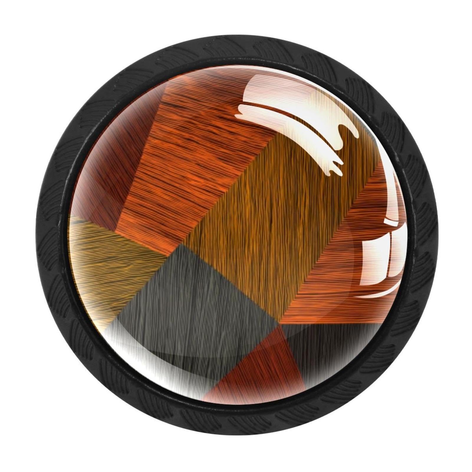 CHENZZZZ Abstract Geometric Stripes Lines (6) Colorful Drawer Pulls 4 Pcs Handle Glass Door Cabinet Knobs Home Office Kitchen Wardrobe Cupboard Hardware for Dresser Drawers