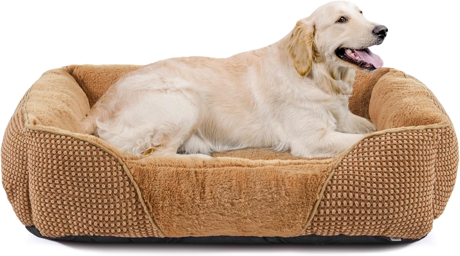 FURTIME Extra Large Dog Bed, Washable XL Dog Bed Super Soft Plush Dog