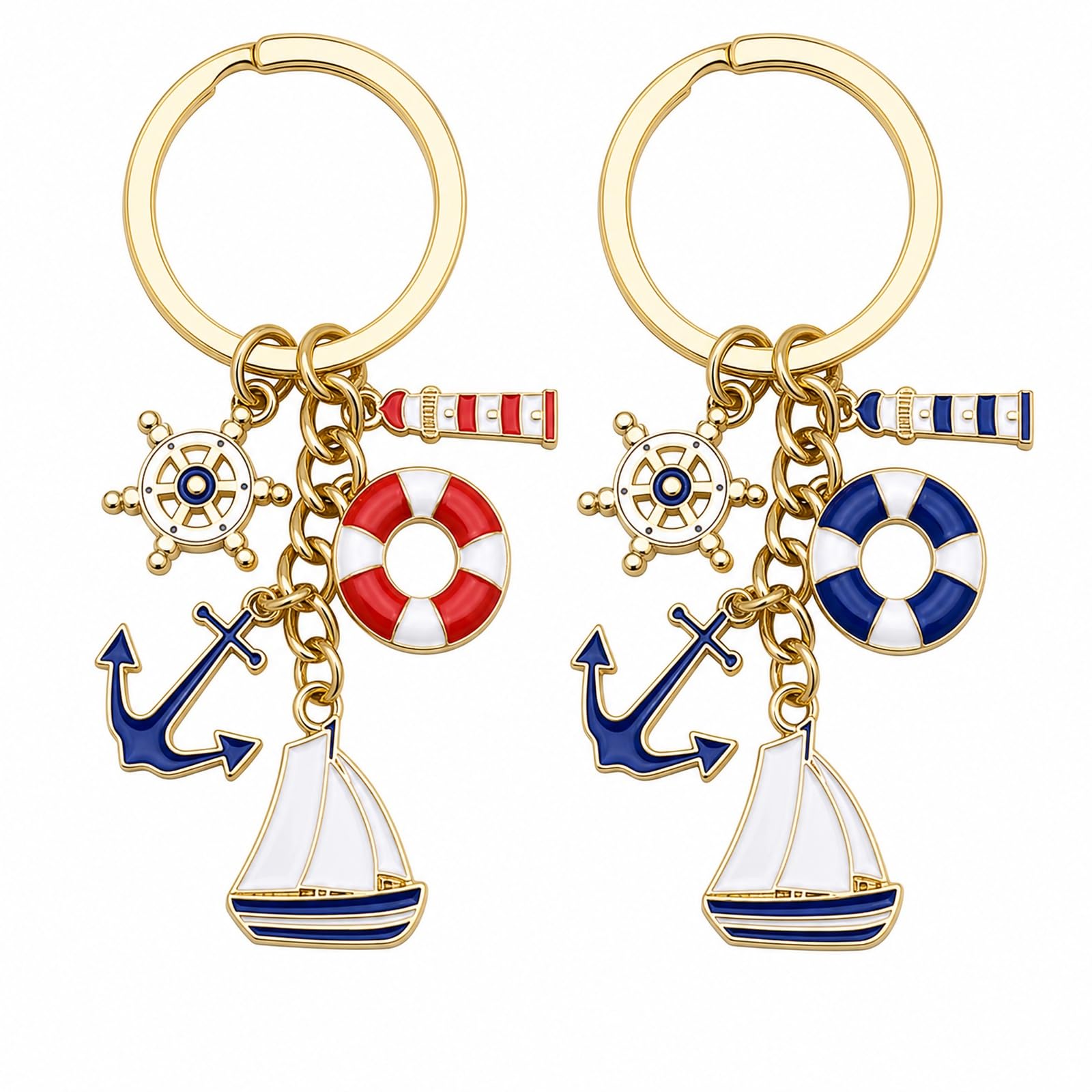 6 PCS Aesthetic Keychain, Cute Butterfly Bag Charms for Girls, Alloy Metal Key Chain Set with Six Pieces-picture-33