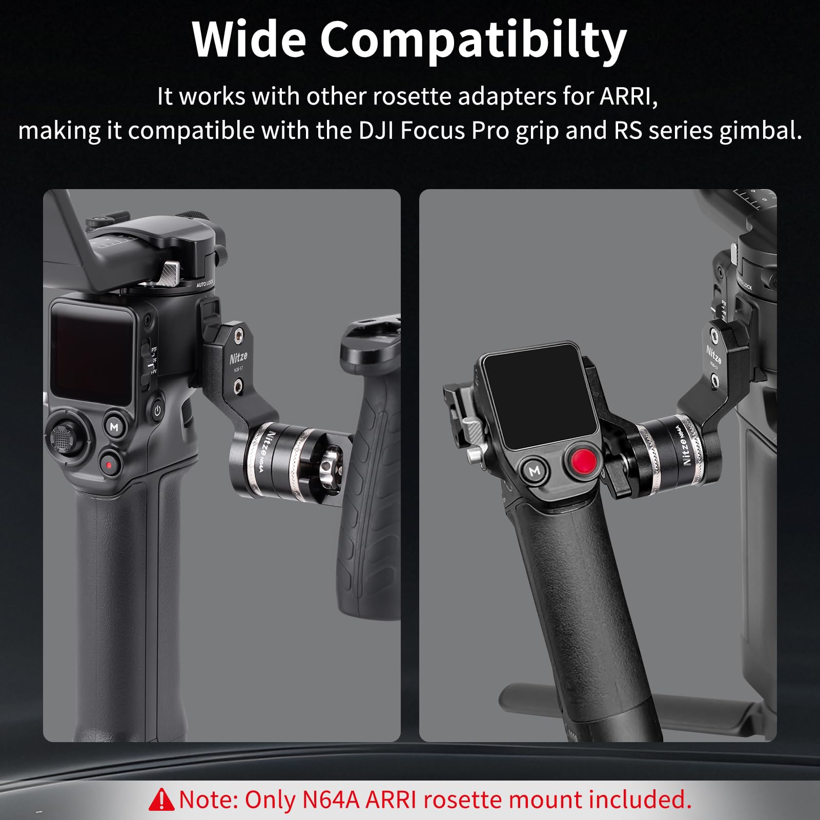 Nitze M6 Thread ARRI Rosette Mount with M6 Screw Extension Adapter