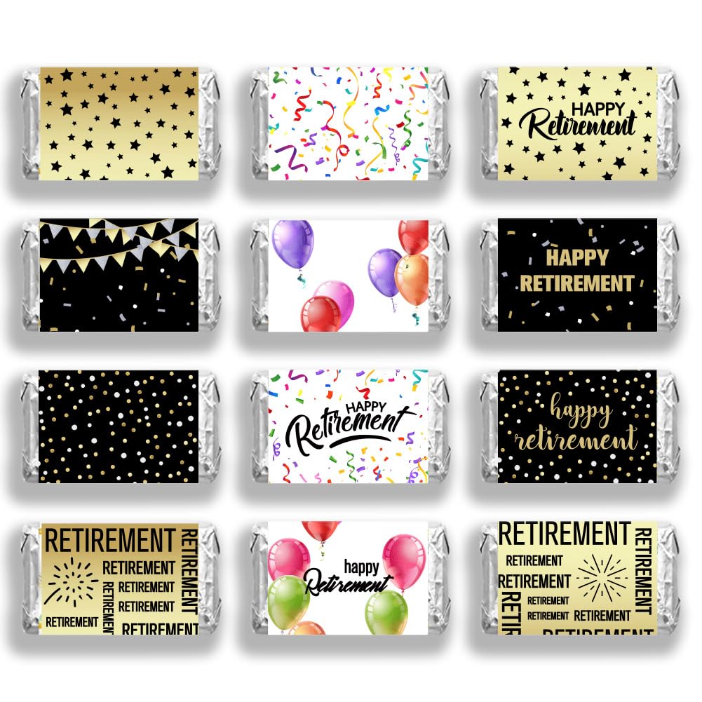 Envoltorios para barra de caramelo mini decoraciones autoadhesivas para mesas de dulces de retiro