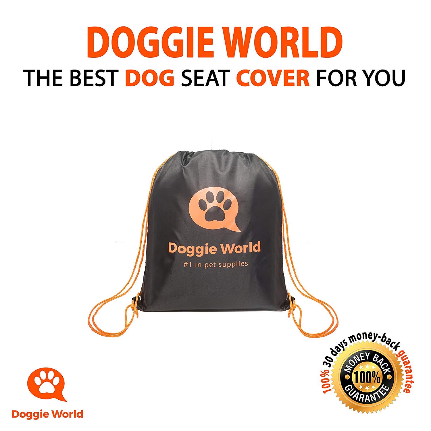 Doggie World Dog Car Seat Cover for Back Seat for XL Cars, SUVs & Trucks - Durable Car Cover Protector for Dogs, Nonslip Backseat Dog Hammock, Waterproof Scratchproof Protection Against Dirt, Pet Fur - image 3