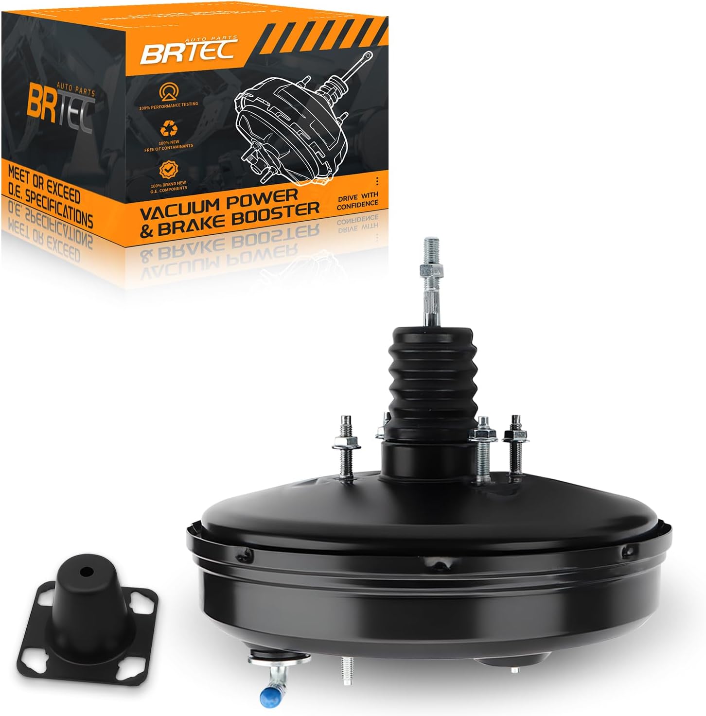 Vacuum Power Brake Booster Compatible with Toyota RAV4 2006-2018, 2.4L 2.5L, Without Master Cylinder, Replace# 53-4933,446100R011