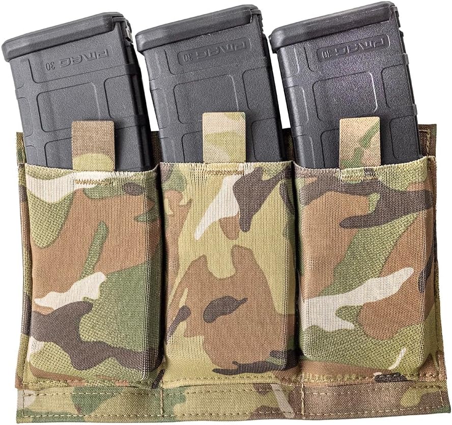 Elastic Triple Rifle 5.56 Magazine Pouch
