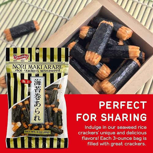 Miniatura 5 de Shirakiku, Galletas de arroz Norimaki Arare, 3 onzas