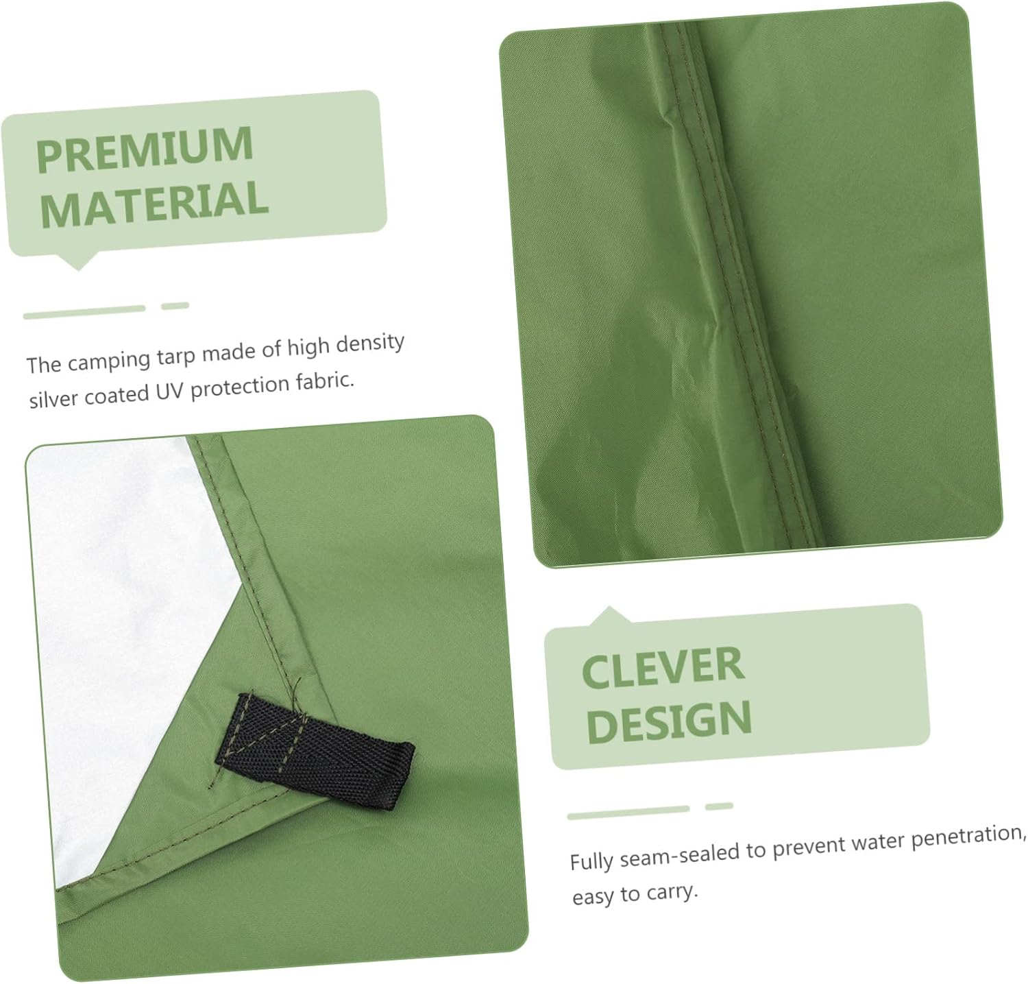 POPETPOP 1set Tarp Awning Shade Tent for Outdoor Camping Lightweight Person Beach Shelter Portable and Versatile Sunshade for Garden Hiking Fishing and Family Gatherings