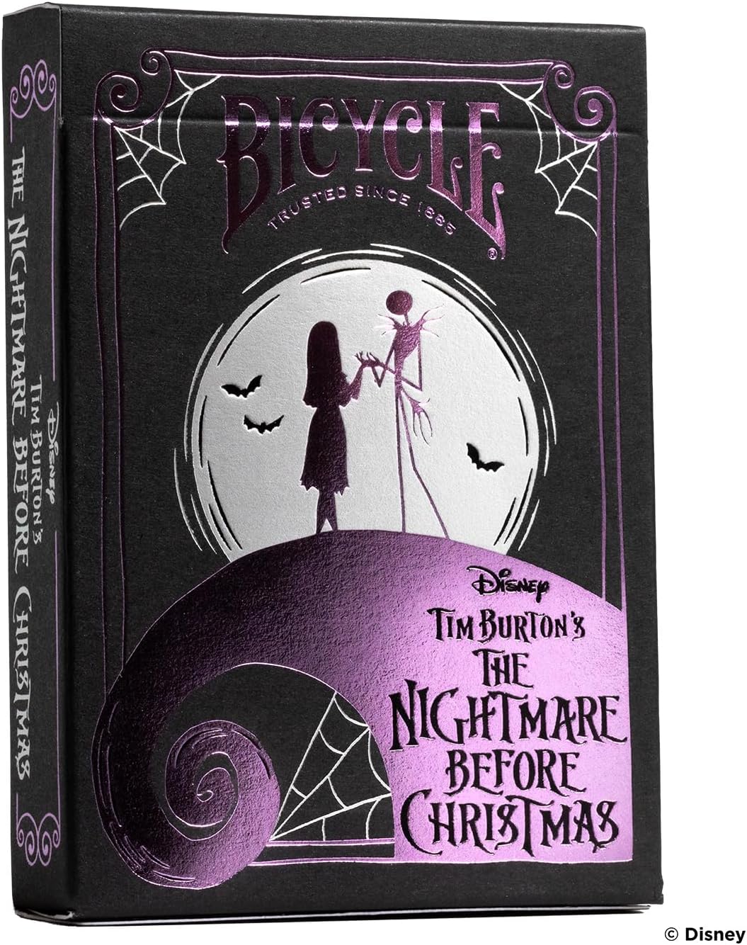 Disney Nightmare Before Christmas Playing Cards - 1 Deck, Air Cushion Finish, Professional, Superb Handling & Durability, Great Gift For Card Collectors, White
