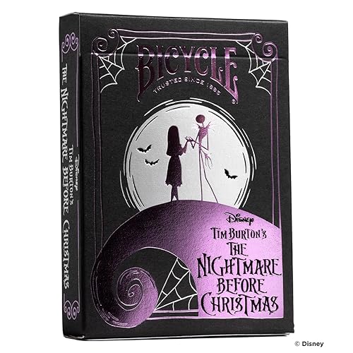 Cartas de Juego Inspiradas en Tim Burton's Nightmare Before Christmas de Disney, 1 Mazo