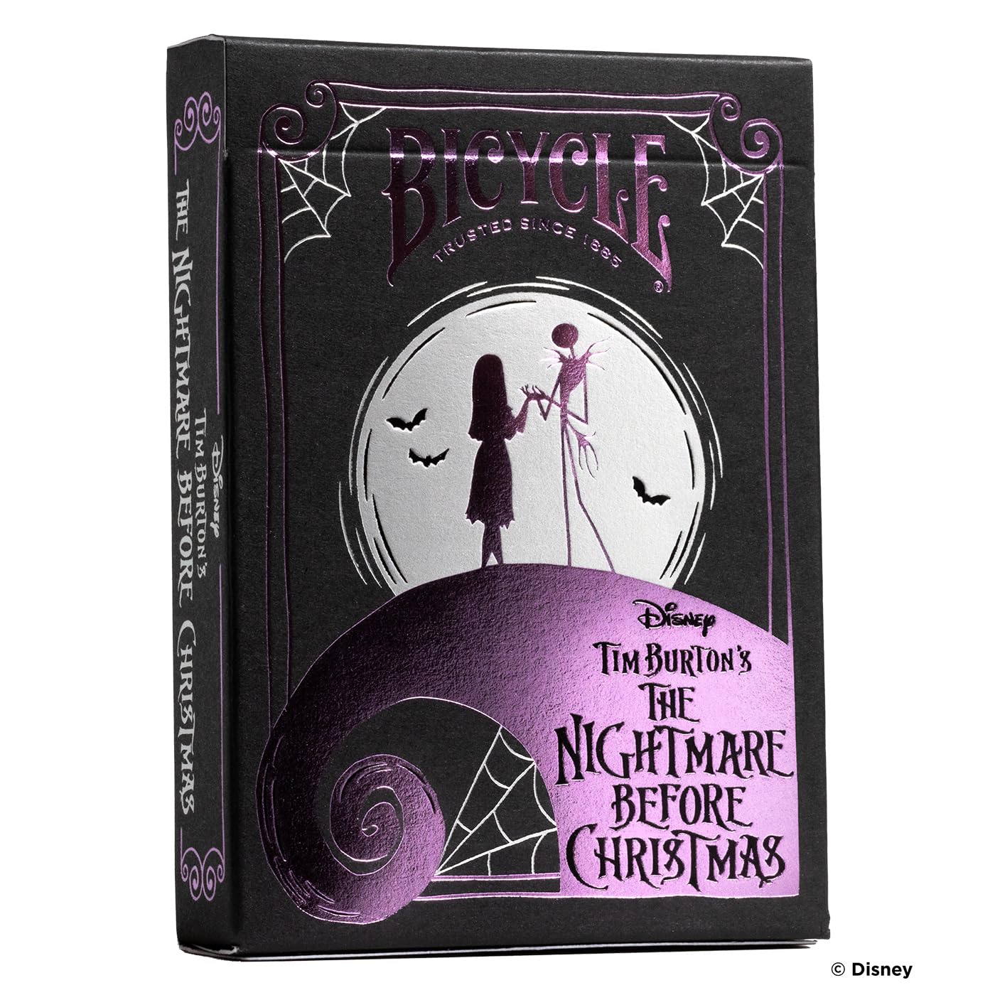 BicycleDisney Nightmare Before Christmas Playing Cards - 1 Deck, Air Cushion Finish, Professional, Superb Handling & Durability, Great Gift For Card Collectors, White