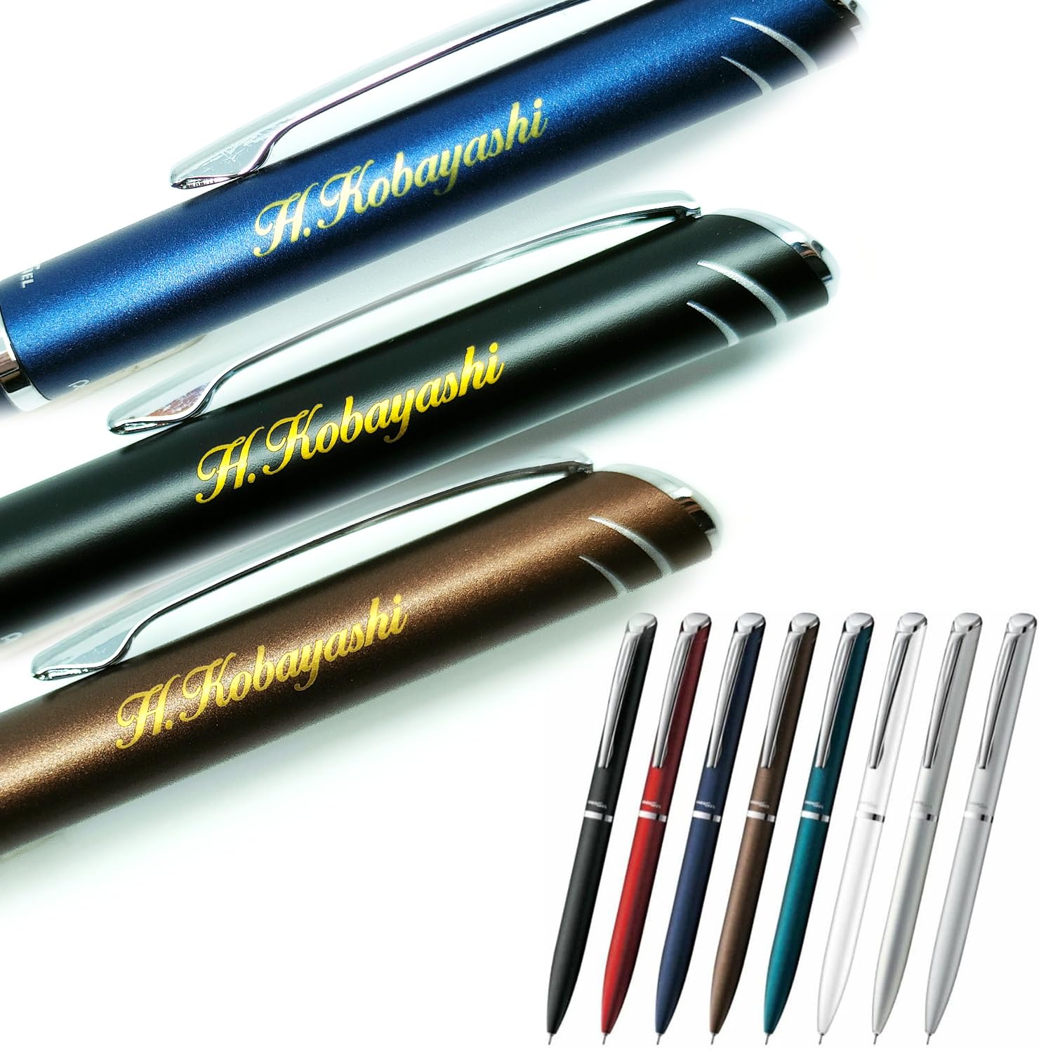 Pentel ENERGEL Philography Gel Pen 0.5mm Black Ink Turquoise Blue Japan
