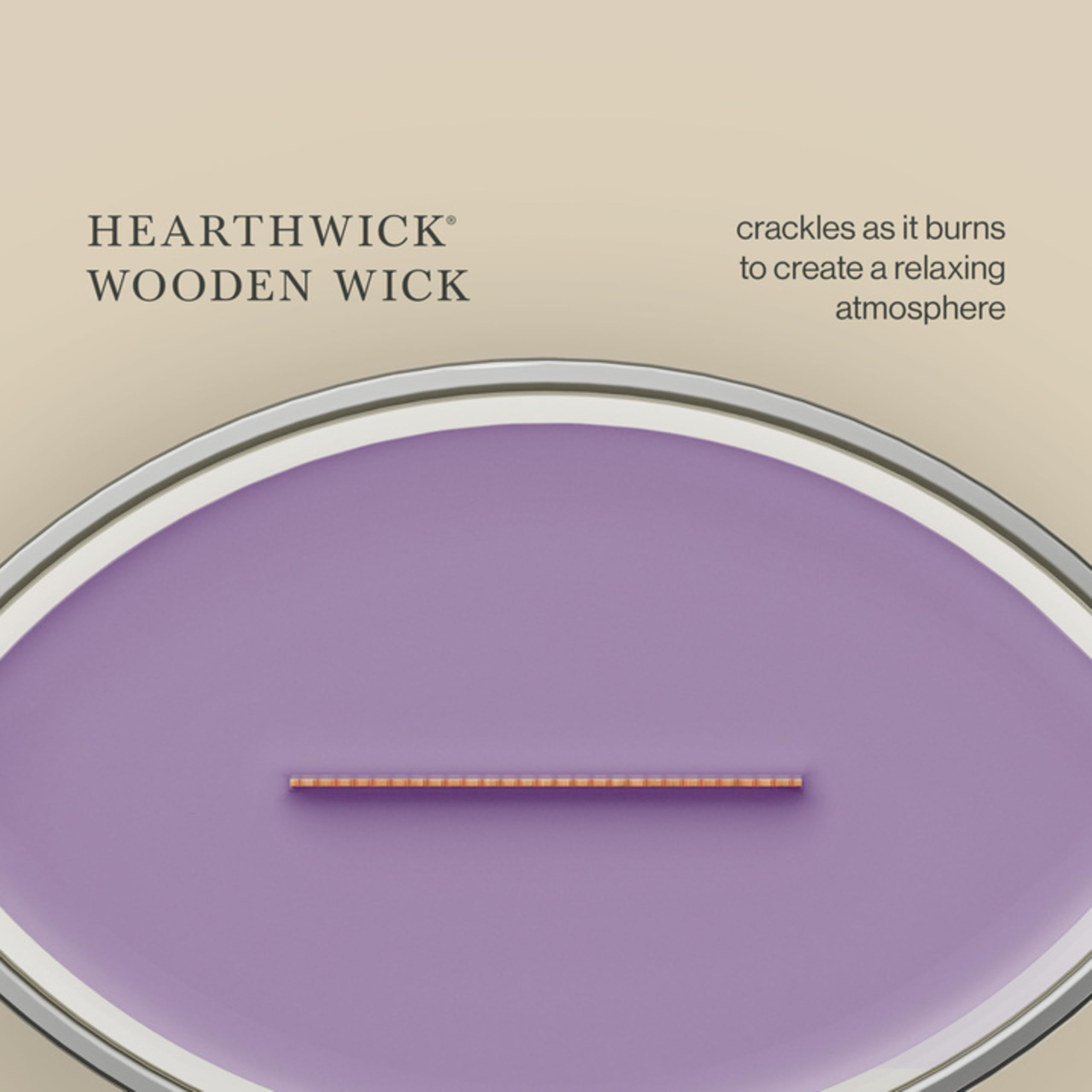 Woodwick Ellipse Duftkerze, Amethyst Sky Trilogie, 473 ml, bis zu 50 Stunden Brenndauer