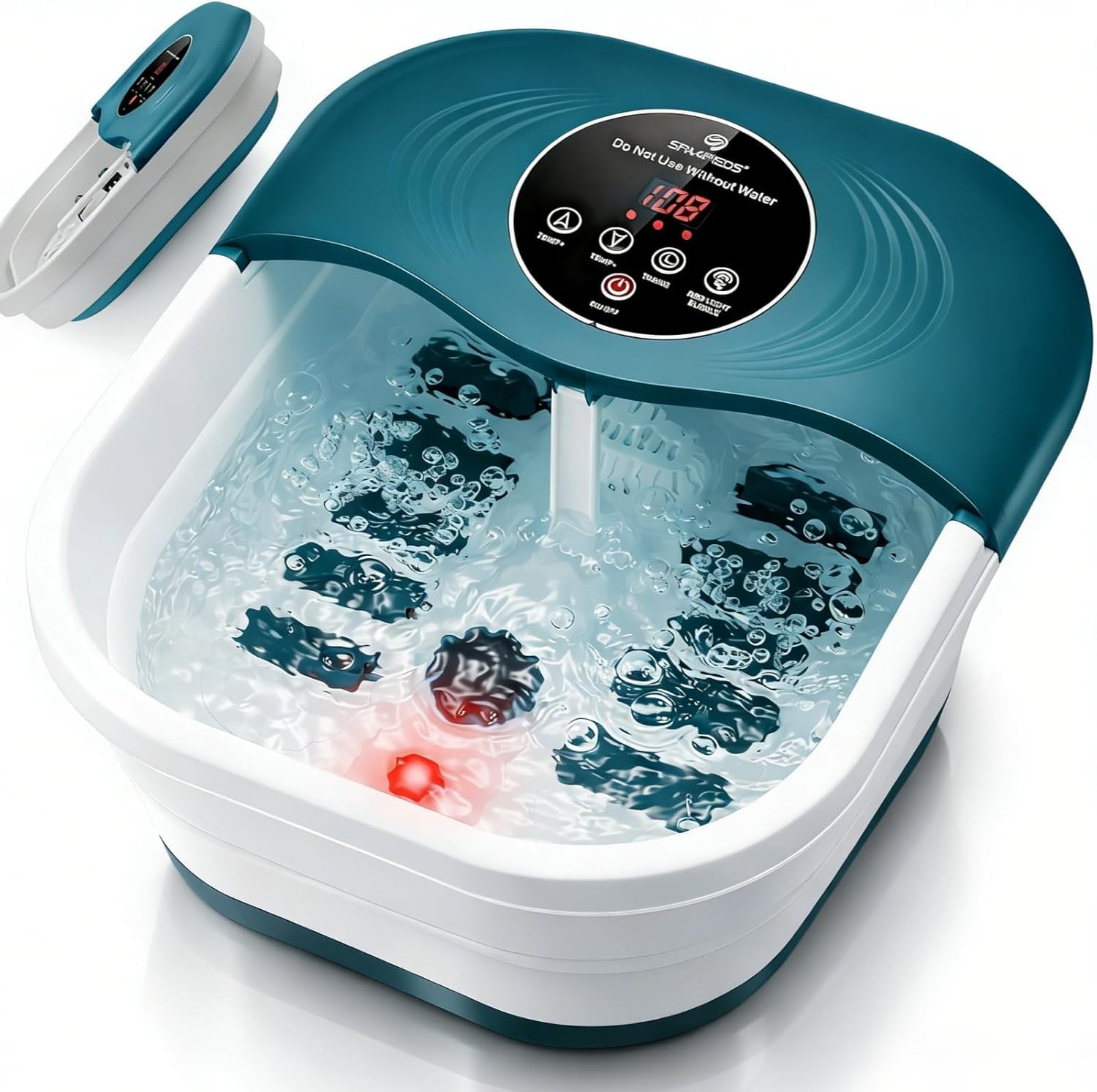 Photo 1 of [HEAVILY USED] SPA4PIEDS Collapsible Heated Foot Spa Bath (Green)