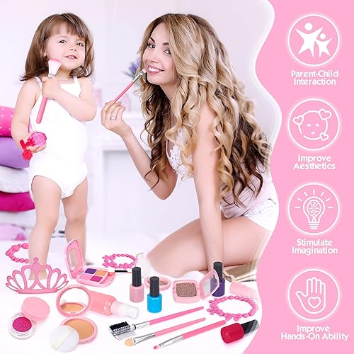 Miniatura 5 de Maquillaje de simulación para niños pequeños, kit de maquillaje para niñas, kit de maquillaje para niñas pequeñas, kit de maquillaje para niñas