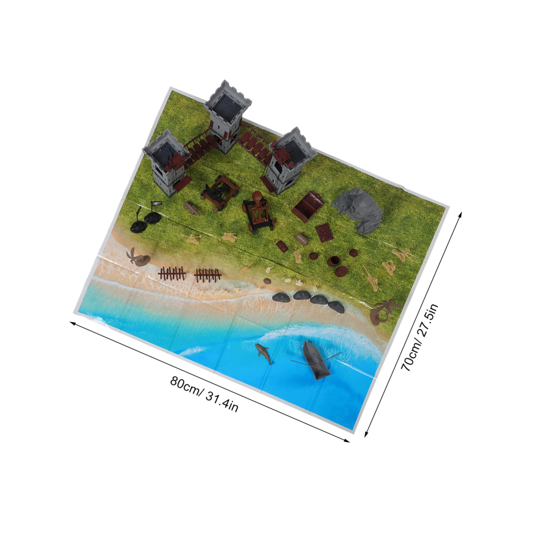 Set di Soldatini Cavalieri Pirati, 293 Pezzi, Plastico Educativo
