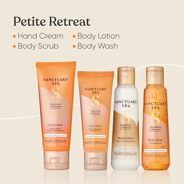 Sanctuary Spa Petite Retreat Gift Set, Vegan, Gift For Women, Birthday Gift, Womens Gift Sets, Body and Bath Set - 3