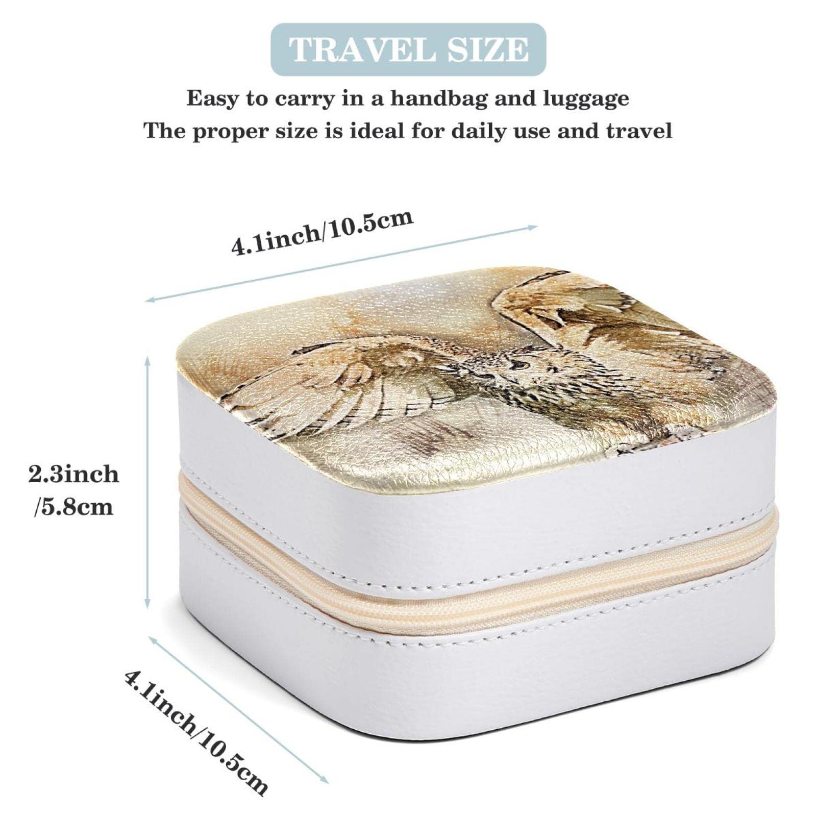 Boîte À Bijoux À 3 Niveaux Avec Miroir Et Poignée Boîte À Bijoux Pour Colliers, Bagues, Broches