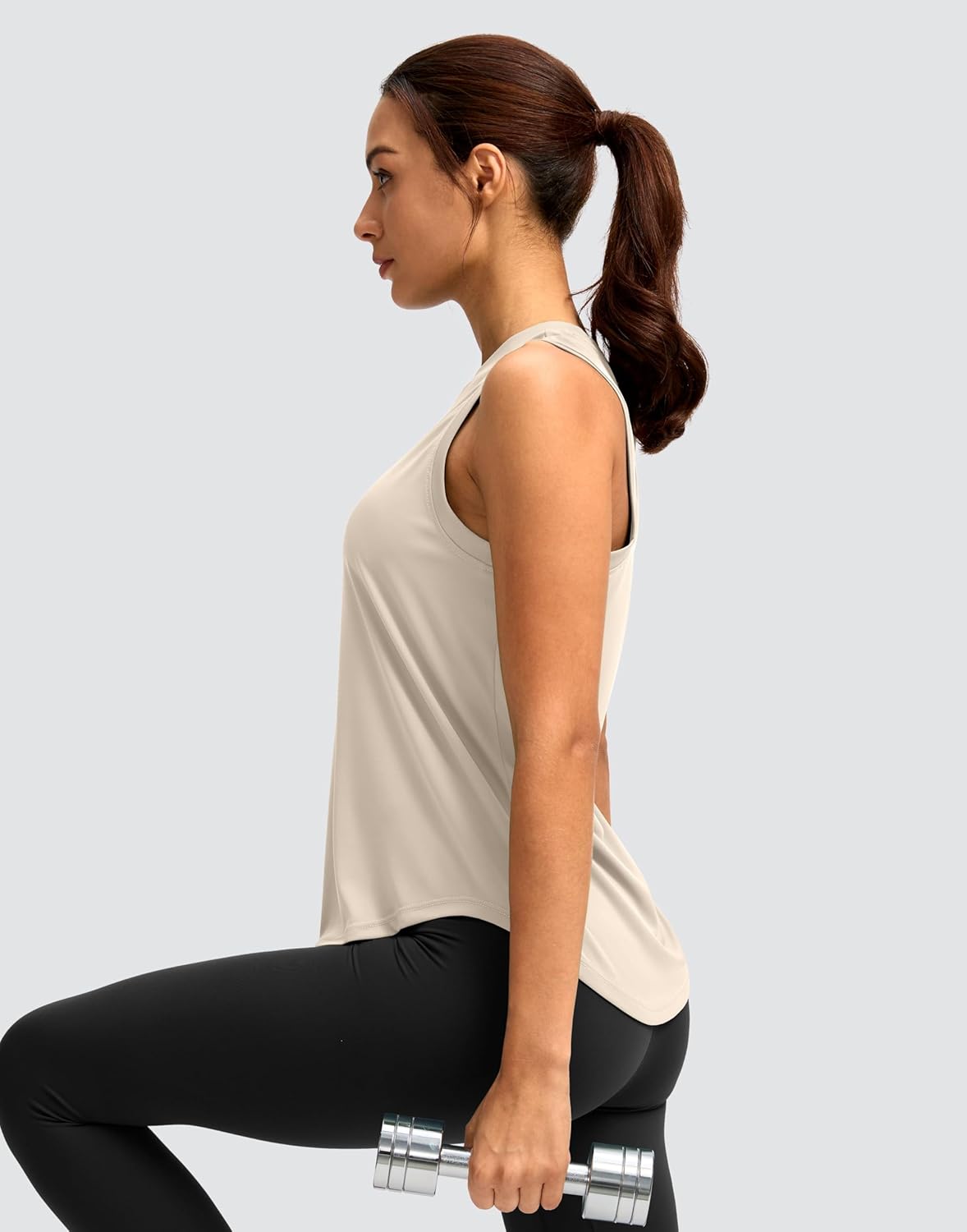 SANTINY Women's Sleeveless Workout Tops Lightweight Tennis Yoga Athletic Running Shirts Racerback Tank Tops for Women - Image 4