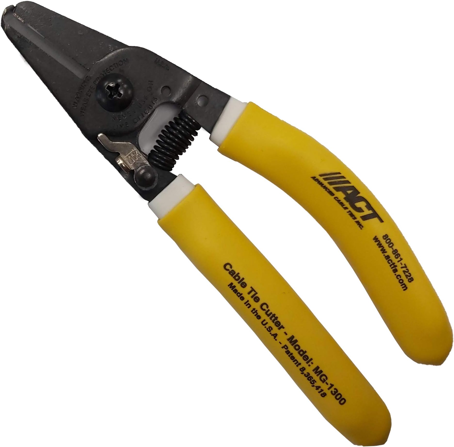 ACT Fastening Solutions MG-1300 Cable Tie Removal Tool, Yellow, Alloy Steel, Ergonomic