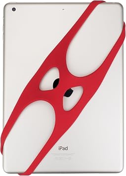 Comfortable, Secure Grip, Handle Compatible with iPad, Kindle or Any Tablet with an 9 to 11 inch Display. Mid-Size D4 Red
